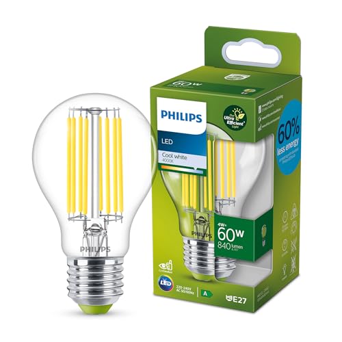 Philips ampoule LED Ultra Efficient Classe A, 60W, culot... en promo à 6,98€ (-58%) sur Amazon FR