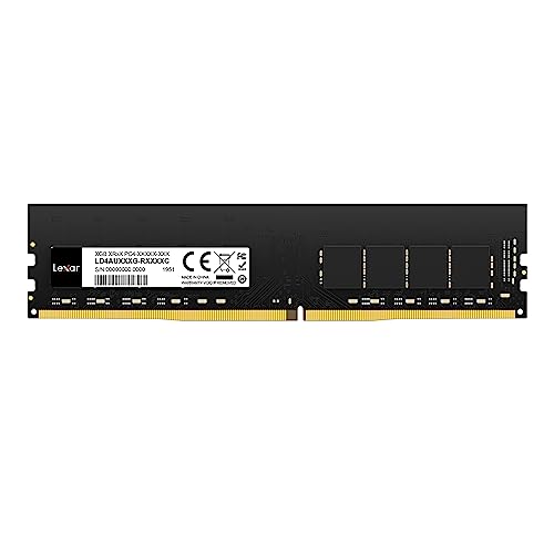 Lexar UDIMM 8GB DDR4 RAM 3200 MHz, 288-Pin DDR4 U-DIMM... - High-Tech & Électronique Amazon Royaume-Uni à 45.01€