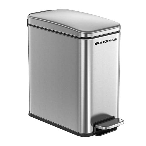 SONGMICS Bathroom Bin, Narrow Pedal Toilet Bin with Lid... - Sports & Fitness Amazon Royaume-Uni à 18.99€