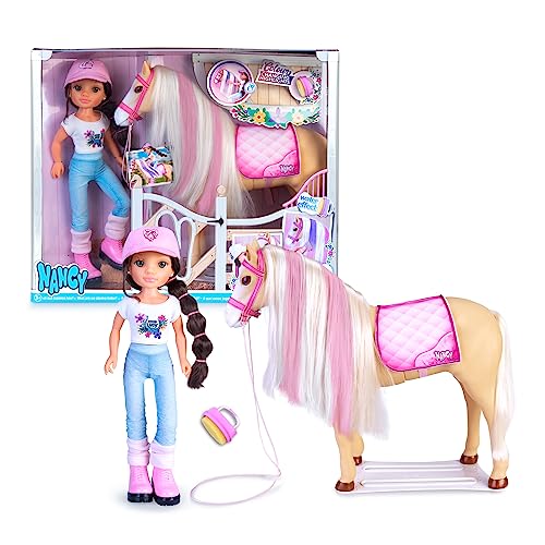 NANCY NAC49000 Poupée de mode avec cheval, accessoire de... - Jouets & Jeux Amazon France à 46.07€