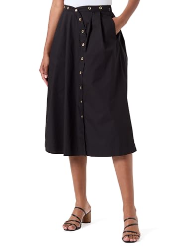 Pinko ECUBA Popeline Rock mit Metallknöpfen, Z99_Schwarz... - Amazon Germany à 51.51€