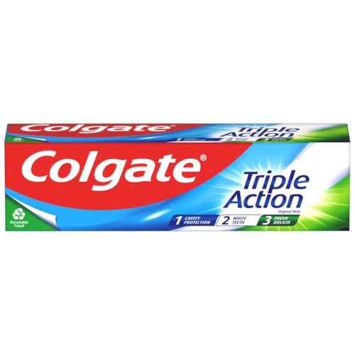 COLGATE Toothpaste Triple Action Orig Mint - Beauté & Parfums en promo à 1.25€
