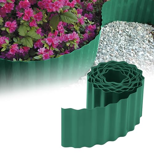 GARDENIX Bordo per prato ondulato in plastica, Lunghezza 9... - Jardin & Extérieur Amazon Italie à 9.95€