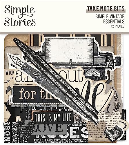 Simple Vintage Essentials Bits & Pieces Die-Cuts... - Loisirs Créatifs Amazon Royaume-Uni à 9.16€