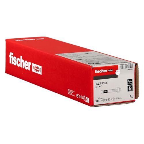 fischer FAZ II Plus 20/160 gvz, Heavy Duty Anchor with High... - Home & Kitchen Amazon UK à 66.90€