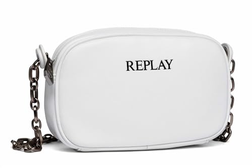 Replay Bolso de mano para mujer de piel sintética, blanco... - Jouets & Jeux en promo à 63.97€