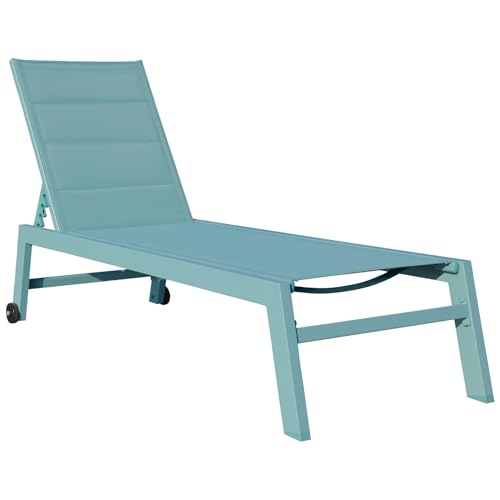 Happy Garden Lettino Prendisole Barbados in textilene e... - Jardin & Extérieur Amazon Italie à 140.90€