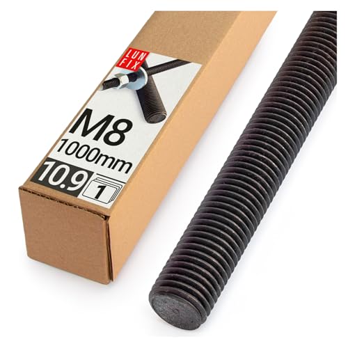 Lun Fix Tige filetée | M8 x 1000 mm | Acier galvanisé 10.9... - Bricolage & Outils Amazon France à 1.69€