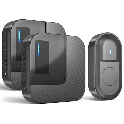 SURFOU Wireless Doorbell with 2 Plug-in Receivers... - Maison & Cuisine Amazon Royaume-Uni à 8.50€