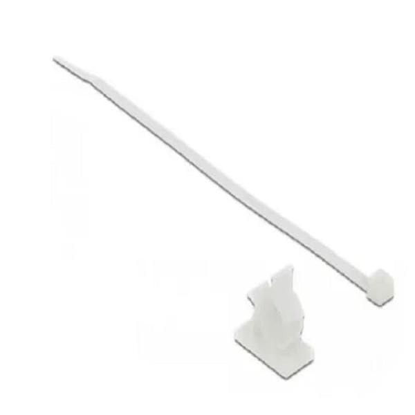 Kabelklemme 37 x 18 mm mit Kabelbinder L 300 x B 4,8 mm weiß - Fournitures Bureau Amazon Allemagne à 2.26€