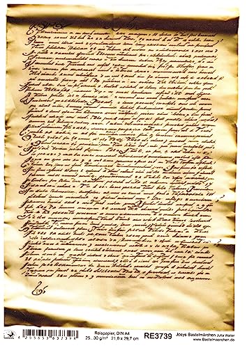 Josys Bastelmärchen Reispapier A4 Strohseide Decoupage... - Maison & Cuisine Amazon Allemagne à 1.99€