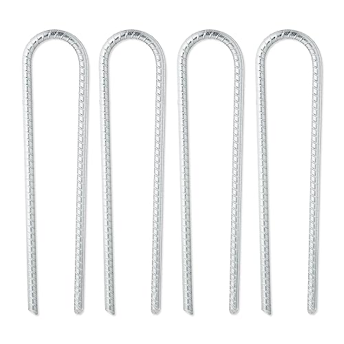 Relaxdays Ground Anchor Set of 4, Hard Soil, Camping... - Sports & Fitness en promo à 28.34€