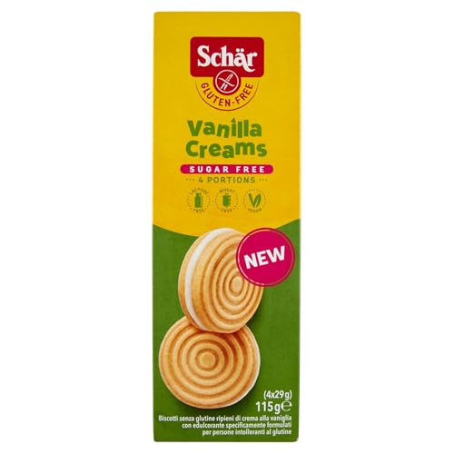 Schär Vanilla Creams Sugar Free 4 x 29 g - Beauté & Parfums en promo à 3.86€