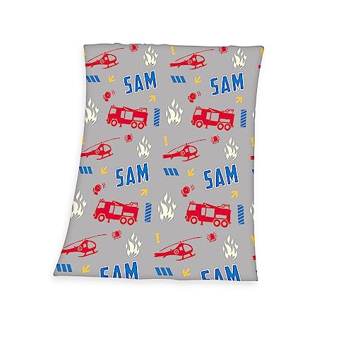 Herding Fleecedecke Feuerwehrmann Sam, 130 x 170 cm... - Maison & Cuisine en promo à 9.15€