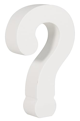 Rayher MDF simbolo ?, FSC 100%, bianco, 6,8x2x11cm, 64611102 - Bon plan à 3.29€