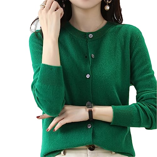 Cardigan in cashmere con girocollo da donna, per primavera... - Mode & Vêtements Amazon Italie à 6.66€