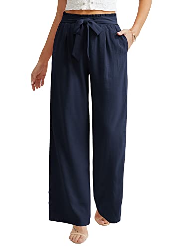 Ninee Pantalones casuales de mujer de pierna ancha cintura... - Amazon Espagne à 14.92€