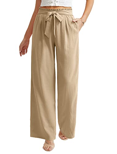 Ninee Pantalones casuales de mujer de pierna ancha cintura... - Amazon Espagne à 14.92€
