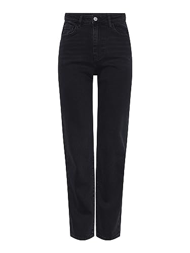 PIECES PCKELLY HW BL102 Noos Jean Droit, Noir, 33W x 32L en promo à 29,99€ (-40%) sur Amazon FR