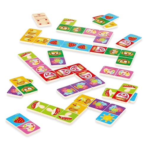 Dal - Fantasy Domino avec 28 tuiles en Bois. Convient aux... - Toys & Games Amazon France à 13.30€