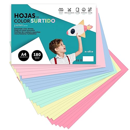 Cartulina de Colores, Cartulina A4 Colores Surtidos Pastel... - Auto & Motorcycle Amazon Italy à 16.52€