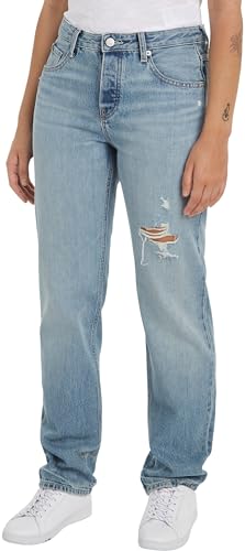 Tommy Hilfiger Vaqueros para Mujer Straight Fit, Azul... - Amazon Espagne à 19.95€