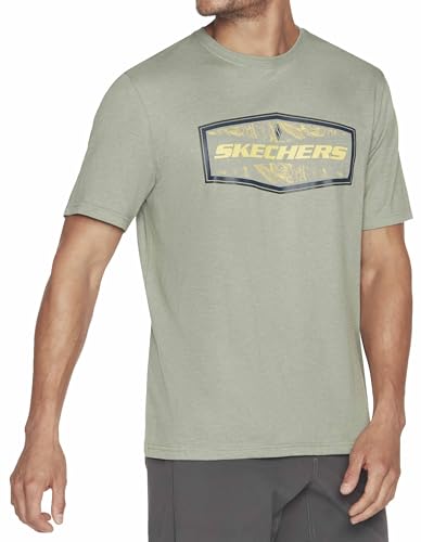Skechers Latitude tee, Camiseta Hombre, Green, - Fashion & Clothing Amazon Spain à 9.22€