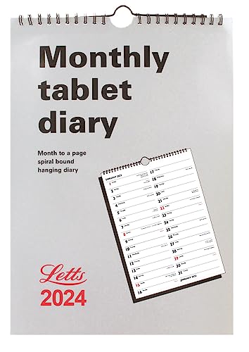 Letts 2024 Monthly Tablet Diary 2024 - A4 - Vente Flash Amazon -72%