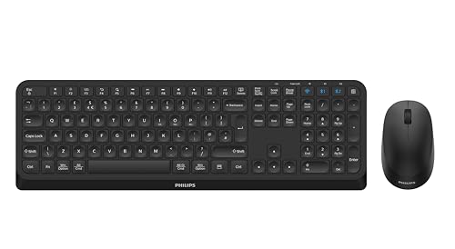 PHILIPS SPT6407B Wireless Keyboard Mouse Combo, Low Profile... - High-Tech & Électronique Amazon Royaume-Uni à 32.99€