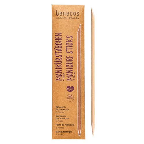benecos - Lot de 6 bâtonnets de manucure - Bois de bouleau... - Beauté & Parfums Amazon France à 2.50€