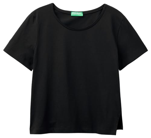 United Colors of Benetton Camiseta 3096d106o, Negro 100... - Sports & Fitness en promo à 7.31€