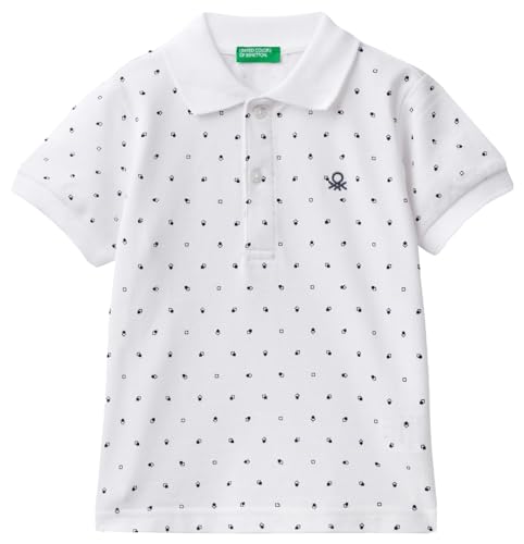 United Colors of Benetton Polo para niños y jóvenes, Blanco... - Bon plan à 4.73€
