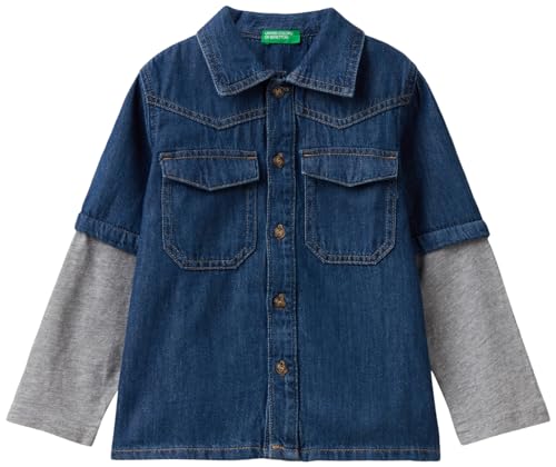 United Colors of Benetton Camisa 5ad6gq01o, Azul 901, 104... - Jouets & Jeux Amazon Espagne à 11.52€