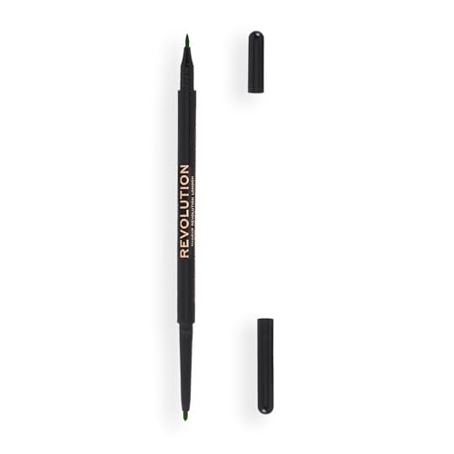 Makeup Revolution, Revolution Felt & Kohl Eyeliner, Green - Beauty & Fragrances Amazon Germany à 2.19€