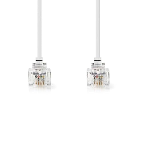 Nedis Cable de telecomunicaciones RJ11 macho a macho, PVC... - High-Tech & Électronique Amazon Espagne à 5.76€