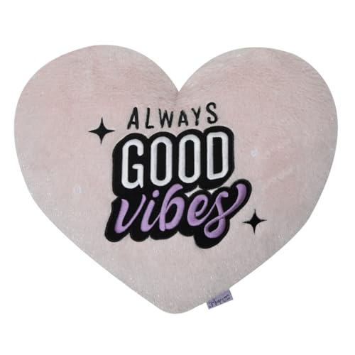 Mr.Wonderful - Cushion Plush Heart - Always Good Vibes x x - Jouets & Jeux Amazon France à 12.84€