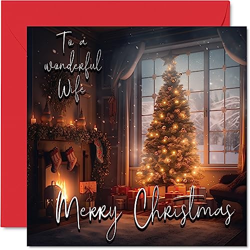 Traditional Happy Christmas Card for Wife - Merry Christmas... - High-Tech & Électronique en promo à 2.20€