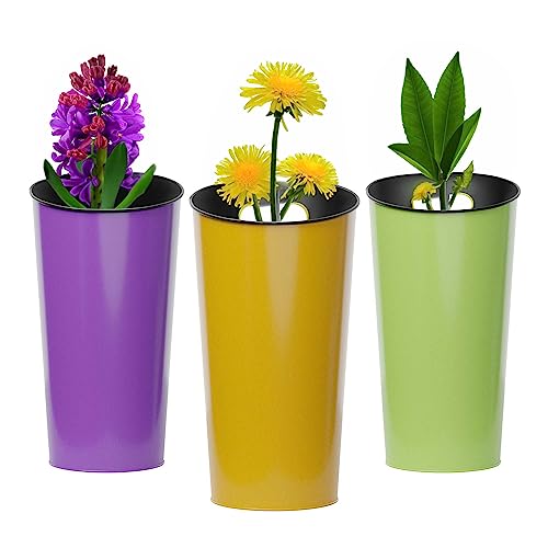 Koala Spain Lot de 3 vases mataliques pour Jardin, Couleurs... - Home & Kitchen Amazon France à 7.64€