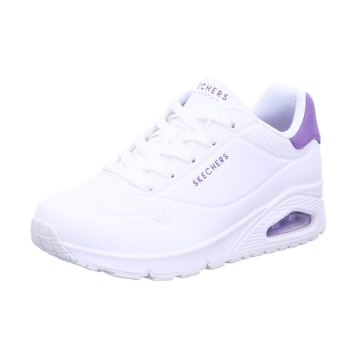 Skechers Uno, Zapatillas Mujer, White Durabuck Purple Suede... - Auto & Moto en promo à 35.95€
