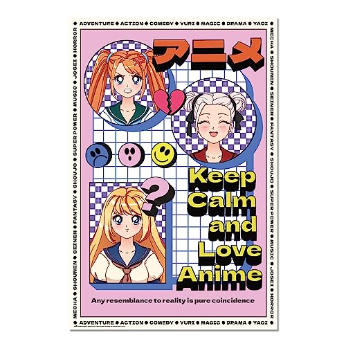 Grupo Erik - Poster anime keep calm and love anime - Deco... en promo à 6,95€ (-38%) sur Amazon FR