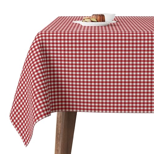 Martina Home TEFLONATED TABLECLOTH MADE Petit Vichy Red... - Maison & Cuisine Amazon Royaume-Uni à 13.15€