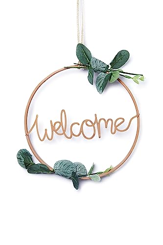 Heitmann Deco Kunstblumen Kranz mit Blättern, Welcome... - Maison & Cuisine Amazon Allemagne à 5.93€