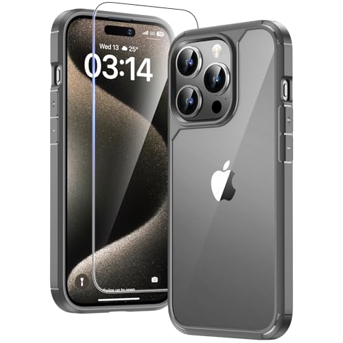 TAURI 3 in 1 for iPhone 15 Pro Case, and 2X Screen... - High-Tech & Électronique Amazon Royaume-Uni à 6.31€