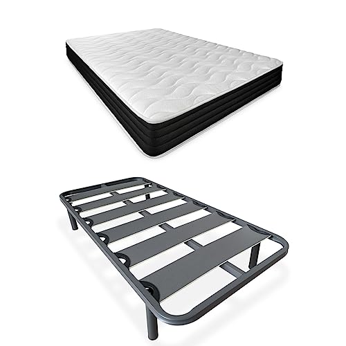 DUÉRMETE ONLINE Lit Complet avec Matelas Pocket Visco... en promo à 125,15€ (-47%) sur Amazon FR