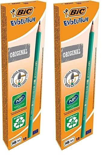 BIC Evolution Original HB, lápices con mina irrompible... - Vente Flash Amazon -75%