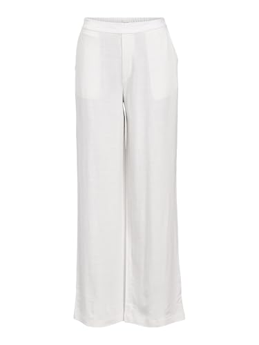 Object Objsanne Aline Wide Pant Noos, Cloud Dancer, 10 - Home & Kitchen Amazon UK à 17.13€