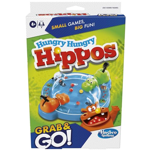 Hasbro Gaming Hungry Hungry Hippos Travel Game, Travel... - Jouets & Jeux Amazon Royaume-Uni à 4.99€