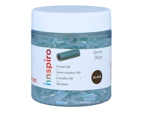 Rocaille de verre cylindre aurore boréal transparent... - Maison & Cuisine Amazon France à 2.42€