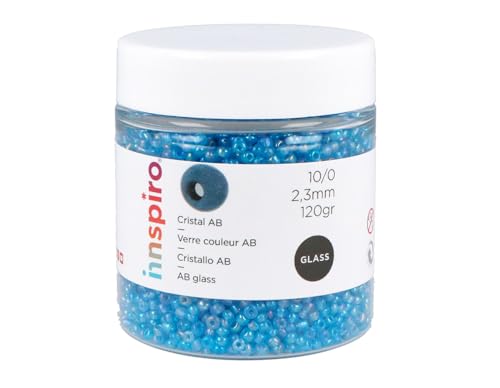 Rocaille de verre rond aurore boréale bleu infantile... - Home & Kitchen Amazon France à 2.69€