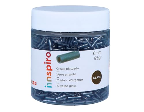 INNSPIRO Glass Rock Cylinder Platinum Silver Diamond 1.8 x... - Loisirs Créatifs en promo à 2.06€